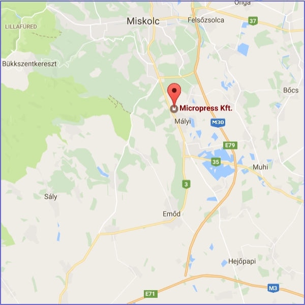 Nyomdavonal térkép